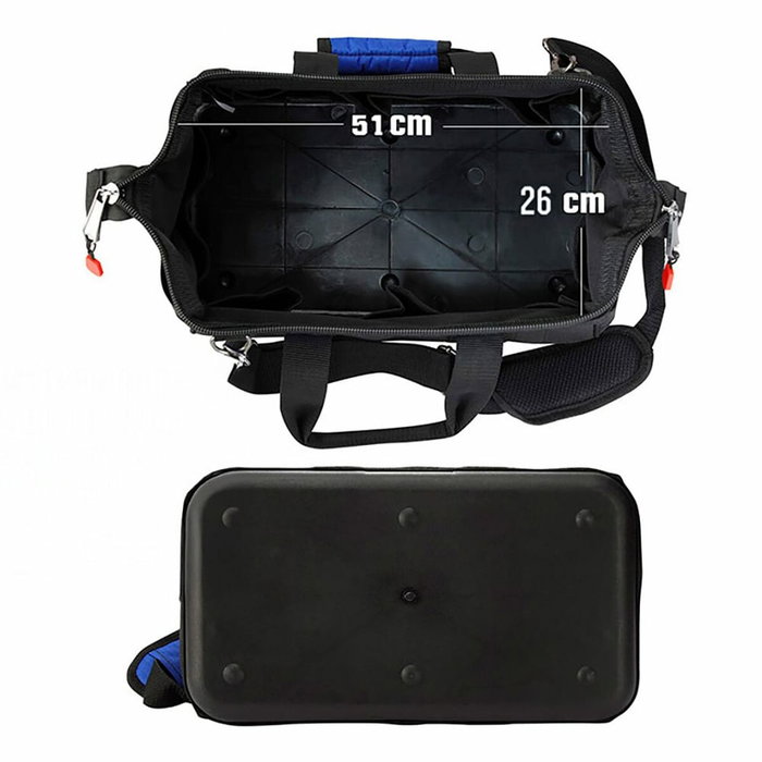 Sac à outils Workpro Bleu Noir Polyester 28 L Sac à outils Workpro Bleu Noir Polyester 28 L