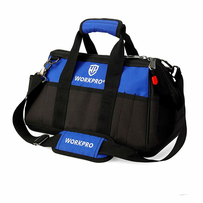 Sac à outils Workpro Bleu Noir Polyester 28 L Sac à outils Workpro Bleu Noir Polyester 28 L
