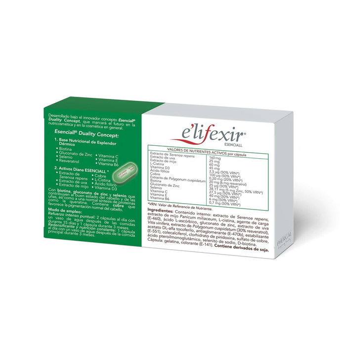 E'Lifexir ESENCIALL Redensifiant Capillaire 30 Capsules