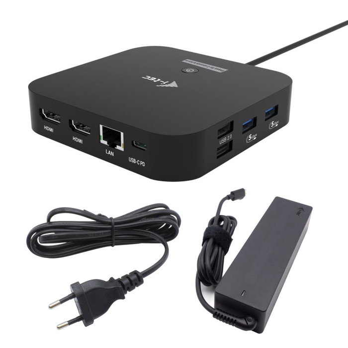 i-tec Docking Station USB-C Double HDMI 4K 60Hz Power Delivery 100W HUB 6 Ports USB Gigabit Ethernet i-tec Docking Station USB-C Double HDMI 4K 60Hz Power Delivery 100W HUB 6 Ports USB Gigabit Ethernet