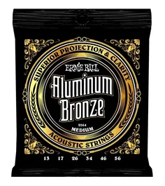 ERNIE BALL Jeu de cordes acoustique Aluminum Bronze Medium 13-56