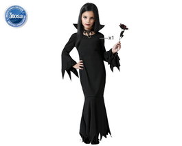 Atosa Disfraz Vestido Negro Fantasma para Niña Infantil