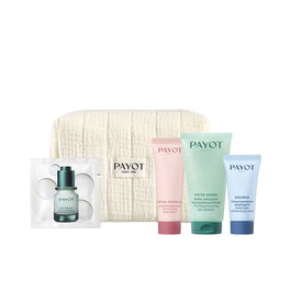 Payot Essentials Set 5 Pièces – Gel Nettoyant Pâte Grise 50 ml + Crème 15 ml + Lait 25 ml + Sérum 1 ml