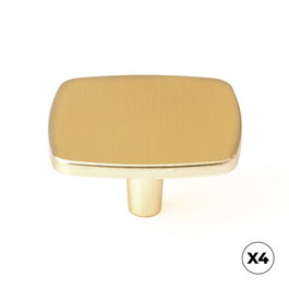 Rei 778 Poignée de meuble Zamak finition or mat Ø40 mm, blister 4 pièces