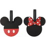 PEERS HARDY - Set de 2 Étiquettes de Bagage Mickey et Minnie Disney en Silicone de Haute Qualité