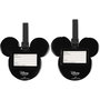 PEERS HARDY - Set de 2 Étiquettes de Bagage Mickey et Minnie Disney en Silicone de Haute Qualité