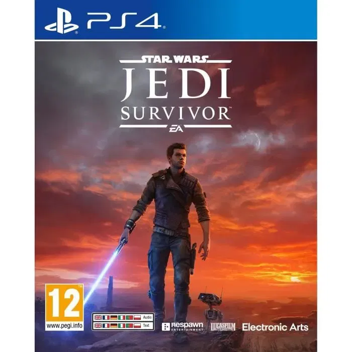 Electronic Arts Star Wars Jedi Survivor - Jeu d'aventure PlayStation 4 (PEGI 16+, compatible en ligne, version boîte) Electronic Arts Star Wars Jedi Survivor - Jeu d'aventure PlayStation 4 (PEGI 16+, compatible en ligne, version boîte)