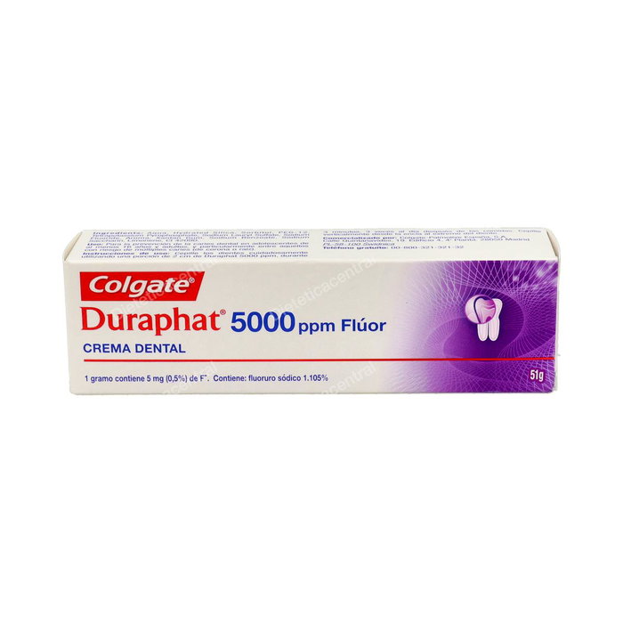 Colgate Duraphat 5000 ppm - Pâte dentaire au fluorure pour soins professionnels - Tube de 51 g Colgate Duraphat 5000 ppm - Pâte dentaire au fluorure pour soins professionnels - Tube de 51 g