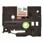 Brother TZE-B31 / TZEB31 Ruban pour étiqueteuse - Encre noire sur fond orange