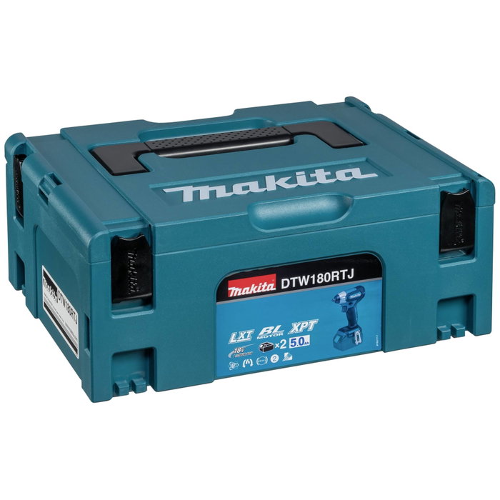 Makita DTW180RTJ Clé à choc sans fil avec 2x batteries 18V 5Ah