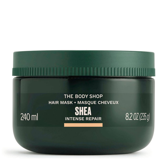 The Body Shop Masque Capillaire Nourrissant au Karité pour Cheveux Secs et Abîmsés, Réparateur et Hydratant, 240 ml
