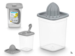 LEKNES Exprimidor avec couvercle doseur gris 1L 10,5x15x10,5 cm (Set de 24)