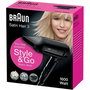Braun Haircare Sèche-cheveux Satin Hair 3 HD350 Style & Go Noir (BRHD350E) - Style & Go Noir