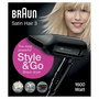 Braun Haircare Sèche-cheveux Satin Hair 3 HD350 Style & Go Noir (BRHD350E) - Style & Go Noir