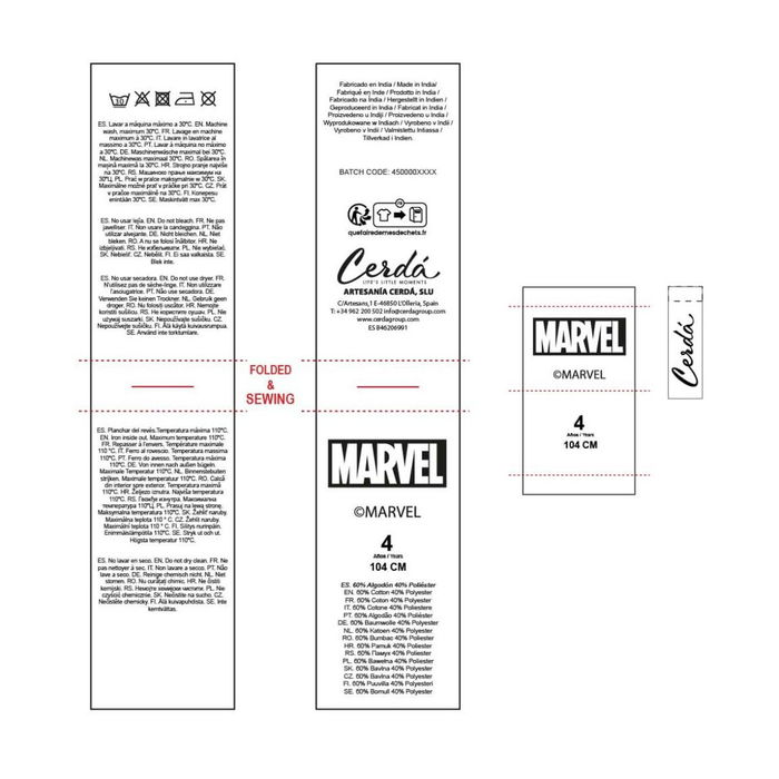 Sweat-shirt Enfant The Avengers Beige 30