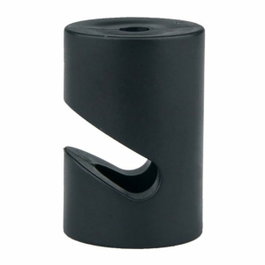 F-Line Attaches de câbles cylindriques en V, Noir, 5 unités