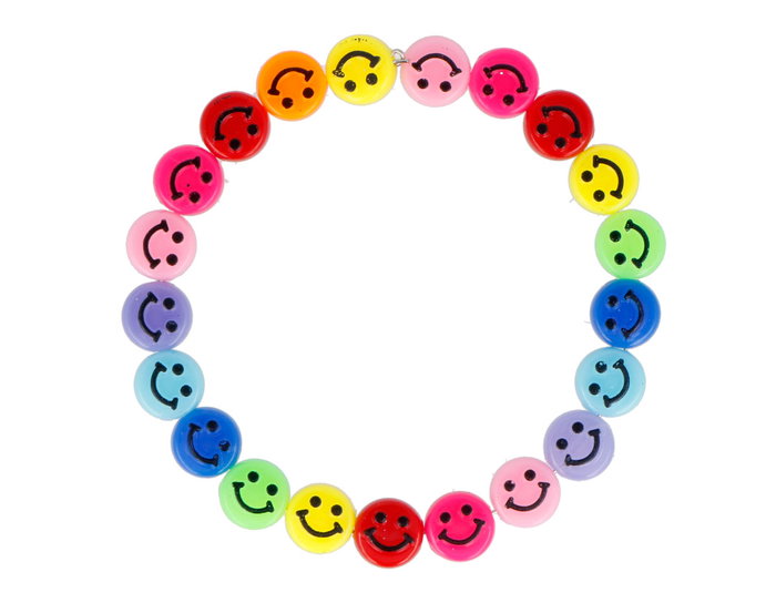Innspiro Lot de 450 Perles Rondes Smiley Couleurs Assorties 9,5mm