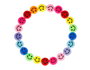 Innspiro Lot de 450 Perles Rondes Smiley Couleurs Assorties 9,5mm