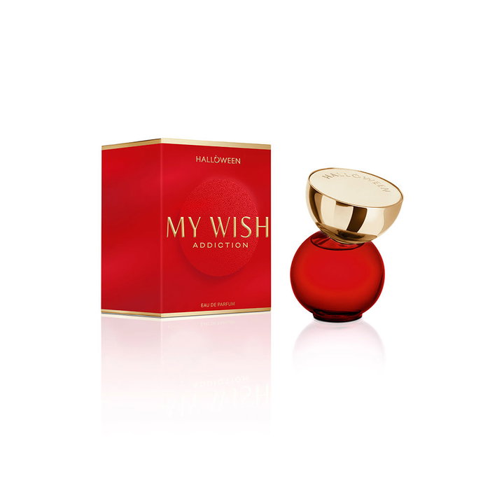 Halloween My Wish Addiction Eau de Parfum Vaporisateur 30 ml - Parfum Unisexe aux Notes de Pomme Rouge et Caramel