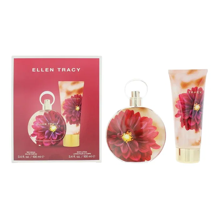 Ellen Tracy Set Dream Florals Red Dahlia (Eau de Parfum 100 ml + Lotion pour le corps 100 ml)