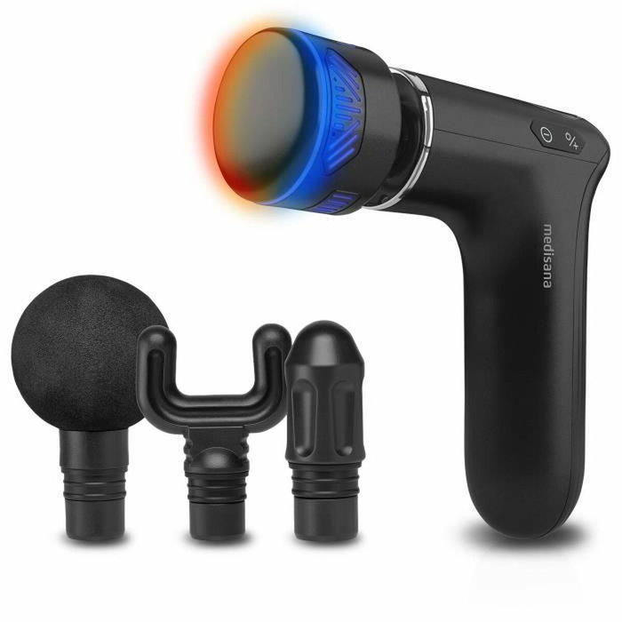 Medisana MG 560 Pistolet de Massage Musculaire Chaud et Froid Noir Medisana MG 560 Pistolet de Massage Musculaire Chaud et Froid Noir