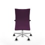 Piqueras Y Crespo Chaise Albacete Confidente, Similicuir Morado, Base Blanche