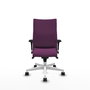 Piqueras Y Crespo Chaise Albacete Confidente, Similicuir Morado, Base Blanche
