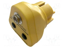 COBA EUROPE Prise de terre ESD jaune, loquet mâle 10mm