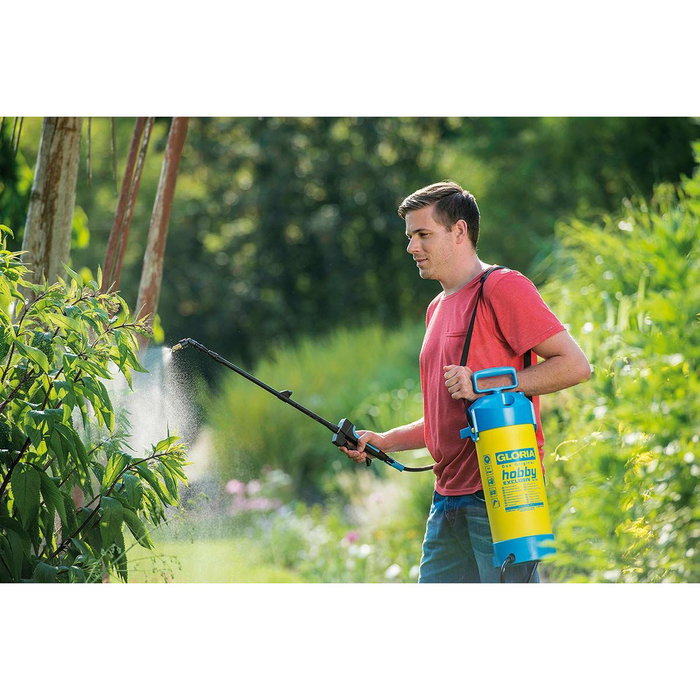 Gloria Hobby Exclusiv Pulvérisateur à pression 5L avec lance télescopique 1m Gloria Hobby Exclusiv Pulvérisateur à pression 5L avec lance télescopique 1m