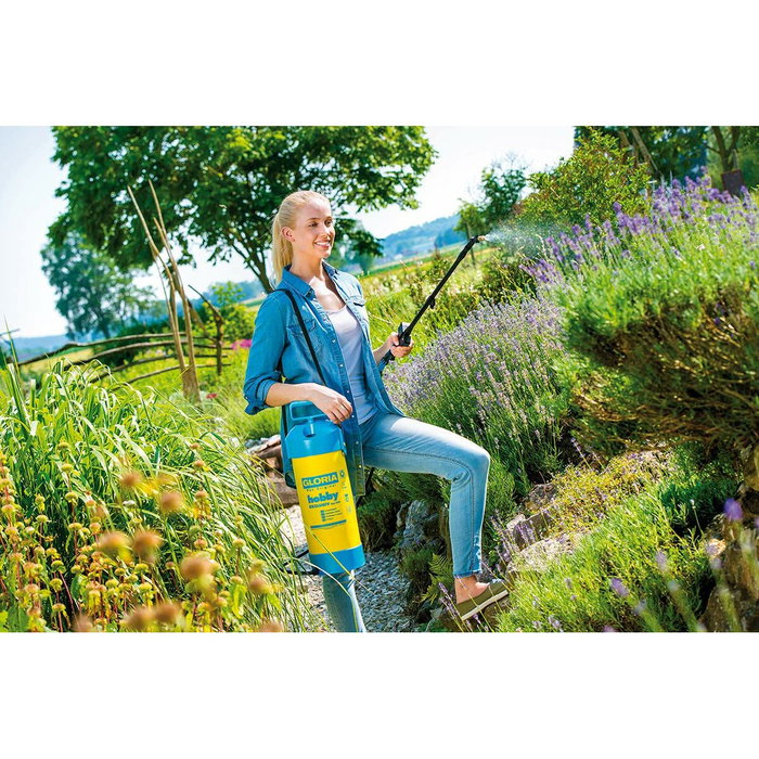 Gloria Hobby Exclusiv Pulvérisateur à pression 5L avec lance télescopique 1m Gloria Hobby Exclusiv Pulvérisateur à pression 5L avec lance télescopique 1m