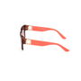 Guess Lunettes de soleil femme GU00105 52F, rectangulaires, monture havana, verre marron dégradé, 56mm