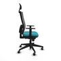 Piqueras y Crespo Chaise de Bureau Horna Turquoise et Gris