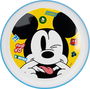 Licensing Plat Anti-Dérapant Bicolore Premium Mickey CZ11295, Plastique Alimentaire Recyclable, Micro-ondes, 19.6 cm