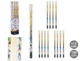 Arte Regal Canon à confetti 100 cm multicolore en papier carton et métal (Set de 48)