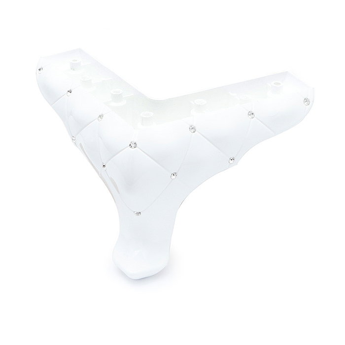 Q&Q Pied de meuble Okaliptus Joya blanc 135 mm Q&Q Pied de meuble Okaliptus Joya blanc 135 mm