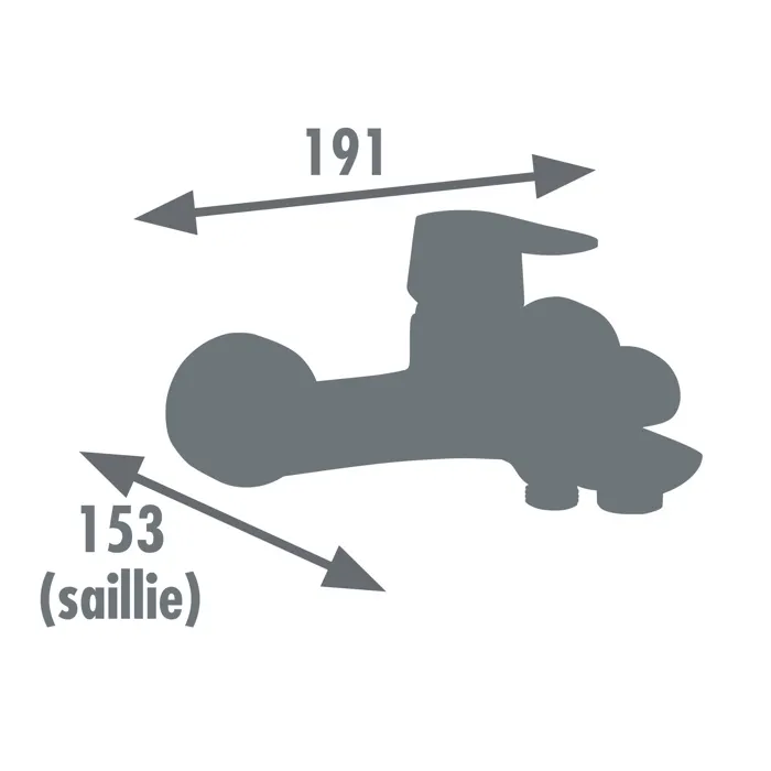 Edouard Rousseau Mitigeur Bain Douche DUNEDIN Chromé - Robinetterie Salle de Bain, Bec avec Inverseur, Aérateur Grand Débit 28 L/min, Laiton, Entraxe 150 mm Edouard Rousseau Mitigeur Bain Douche DUNEDIN Chromé - Robinetterie Salle de Bain, Bec avec Inverseur, Aérateur Grand Débit 28 L/min, Laiton, Entraxe 150 mm