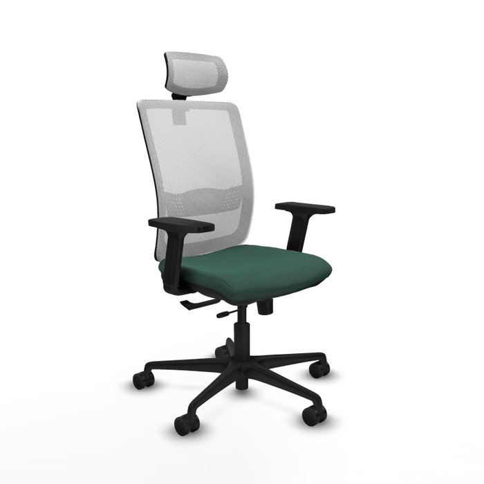 Piqueras Y Crespo Chaise de bureau Haches, Vert bouteille et Blanc Piqueras Y Crespo Chaise de bureau Haches, Vert bouteille et Blanc