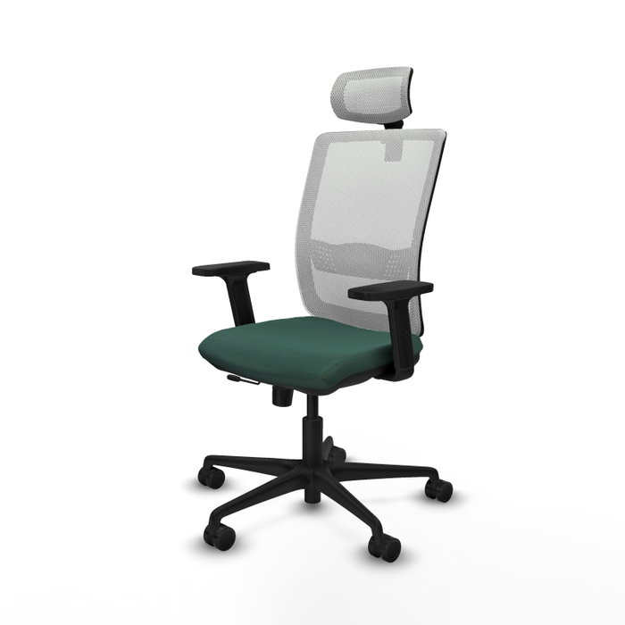 Piqueras Y Crespo Chaise de bureau Haches, Vert bouteille et Blanc Piqueras Y Crespo Chaise de bureau Haches, Vert bouteille et Blanc