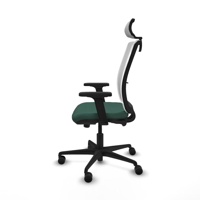 Piqueras Y Crespo Chaise de bureau Haches, Vert bouteille et Blanc Piqueras Y Crespo Chaise de bureau Haches, Vert bouteille et Blanc