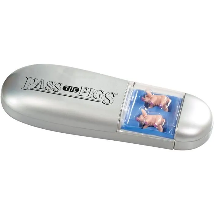 Winning Moves Pass the Pigs - Jeu traditionnel de lancer de cochons - Jeu de société familial