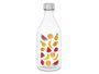 VIVALTO Bouteille bouchon acier fruits 1000 ml transparent argent 9.4 x 25.5 x 9 cm (Set de 12)
