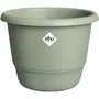 ELHO Pot de fleurs Amiga Rond 47 Vert - Pot de jardin extérieur en plastique 100% recyclé résistant au gel - Diamètre 47 x Hauteur 35 cm