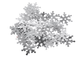 Innspiro Paillettes flocons de neige argentées 24mm