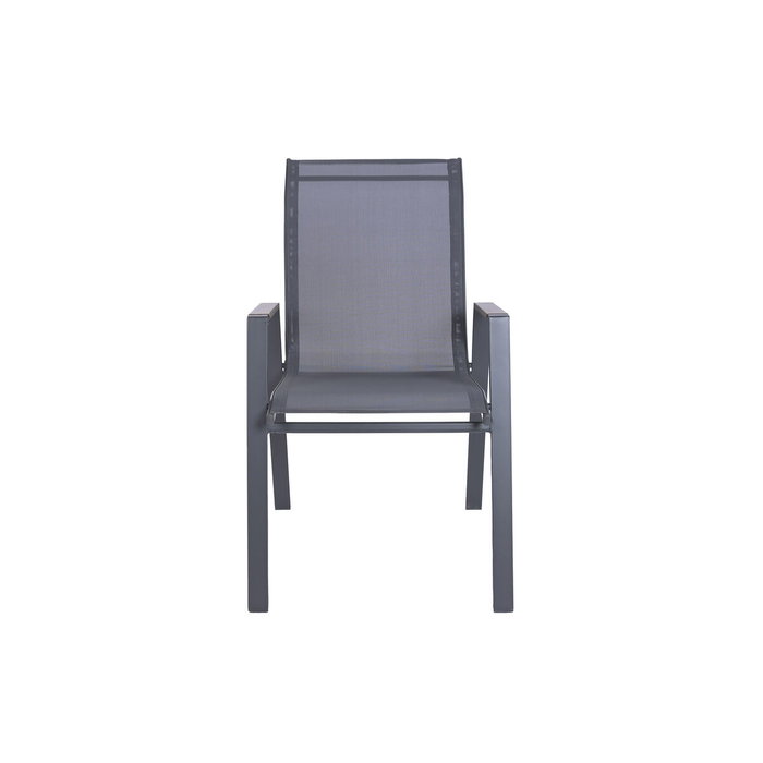 Home ESPRIT Ensemble Table + 6 Chaises Marron Gris foncé