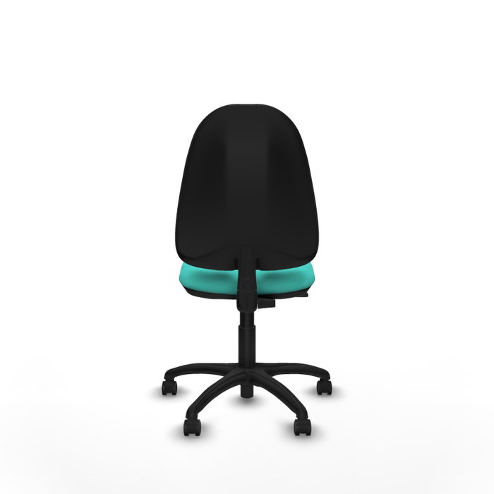 PIQUERAS Y CRESPO Chaise de bureau Algarra, similicuir turquoise, sans accoudoirs