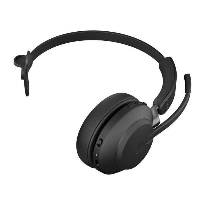 Jabra Evolve2 65 Casque sans fil Bluetooth professionnel à réduction de bruit passive - Certification Microsoft Teams, 37h d'autonomie, supérieur avec micro