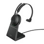 Jabra Evolve2 65 Casque sans fil Bluetooth professionnel à réduction de bruit passive - Certification Microsoft Teams, 37h d'autonomie, supérieur avec micro