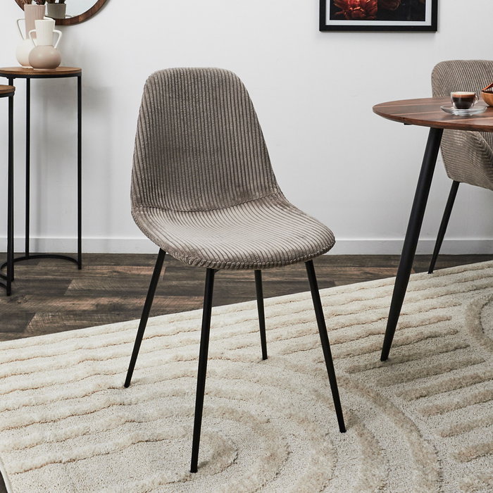 Home Deco Factory Chaise Scott Taupé Home Deco Factory Chaise Scott Taupé