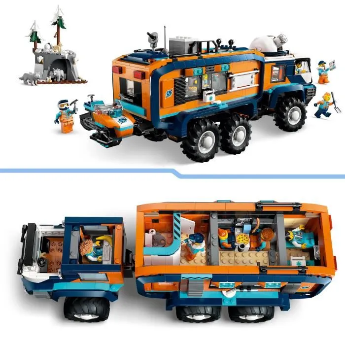 Lego City Set 60471 Le Camion Scientifique des Explorateurs en Arctique, Jeu de Construction avec 5 Minifigurines, Motoneige et 3 Loups, pour Enfants de 8 Ans et Plus Lego City Set 60471 Le Camion Scientifique des Explorateurs en Arctique, Jeu de Construction avec 5 Minifigurines, Motoneige et 3 Loups, pour Enfants de 8 Ans et Plus