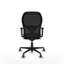 Piqueras y Crespo Chaise de Bureau 1D036G0 Noir Brun foncé
